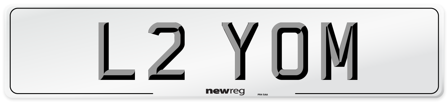 L2 YOM Number Plate from New Reg